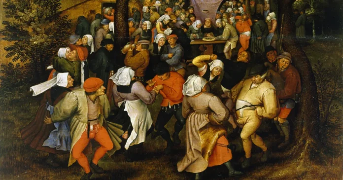 Dancing plague of 1518 illustration